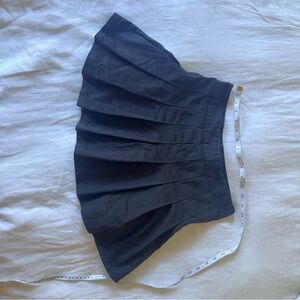 Black Pleated Mini Skirt
